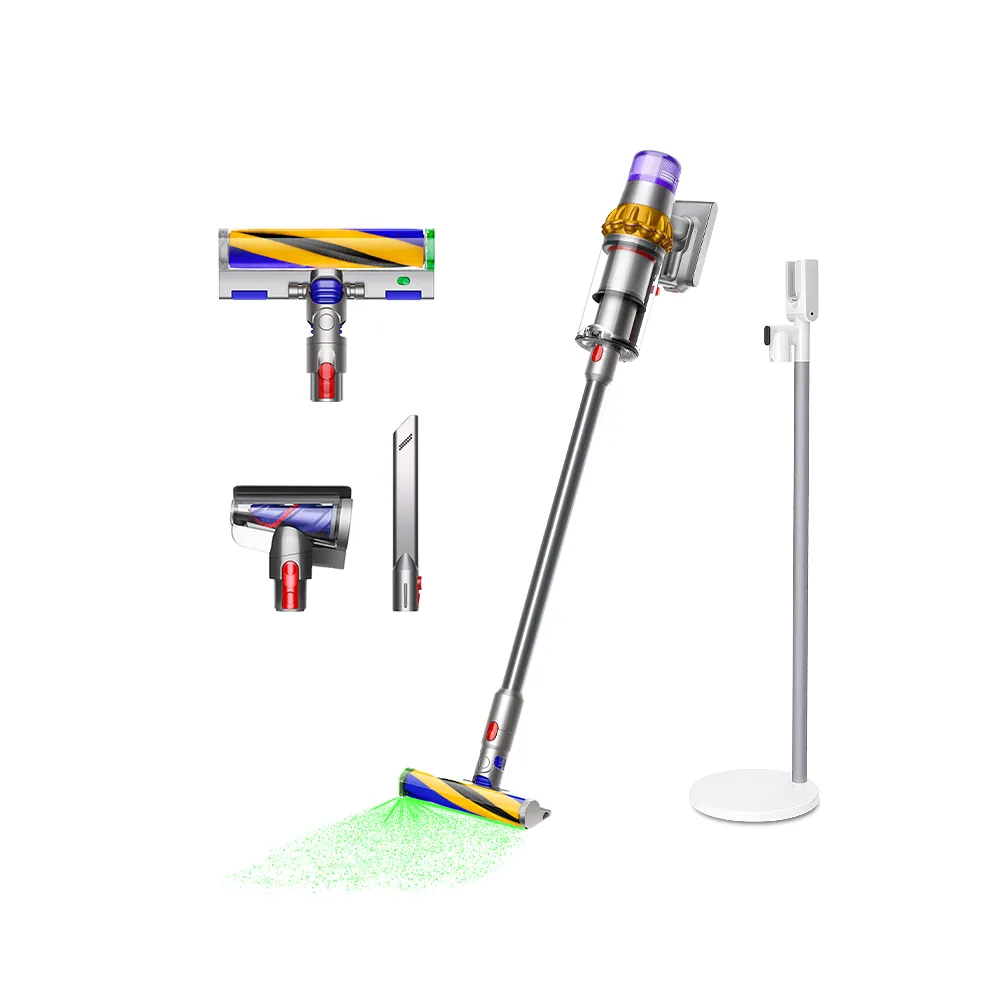【dyson 戴森】V15 Detect Fluffy 智慧無線吸塵器 光學偵測/除螨機 (全新升級0.77L大容量集塵桶)