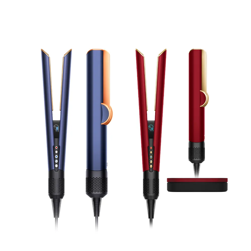 【dyson 戴森】HT01 Airstrait™ 二合一吹風直髮器(普魯士藍色) (超值組)