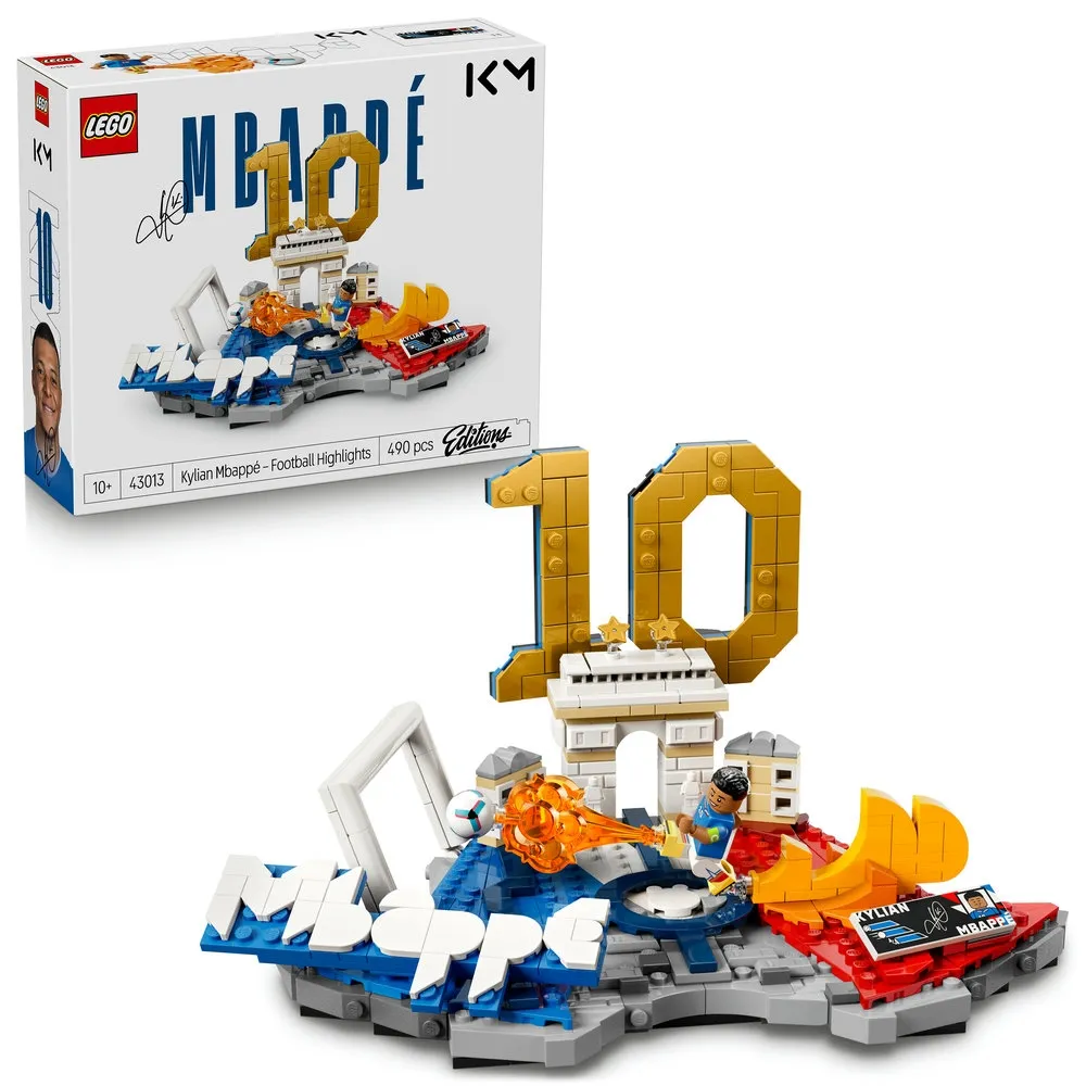 【LEGO 樂高】Editions 43013 Kylian Mbapp☆－足壇焦點(姆巴佩 居家擺設 禮物 玩具)