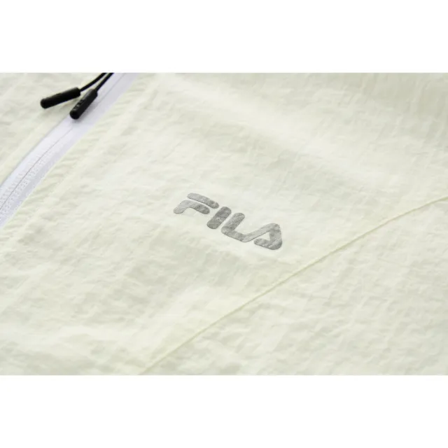 【FILA】女平織外套-白色 5JKA-5326-WT
