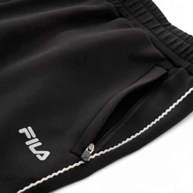 【FILA】女針織長褲-黑色 5PNA-5323-BK