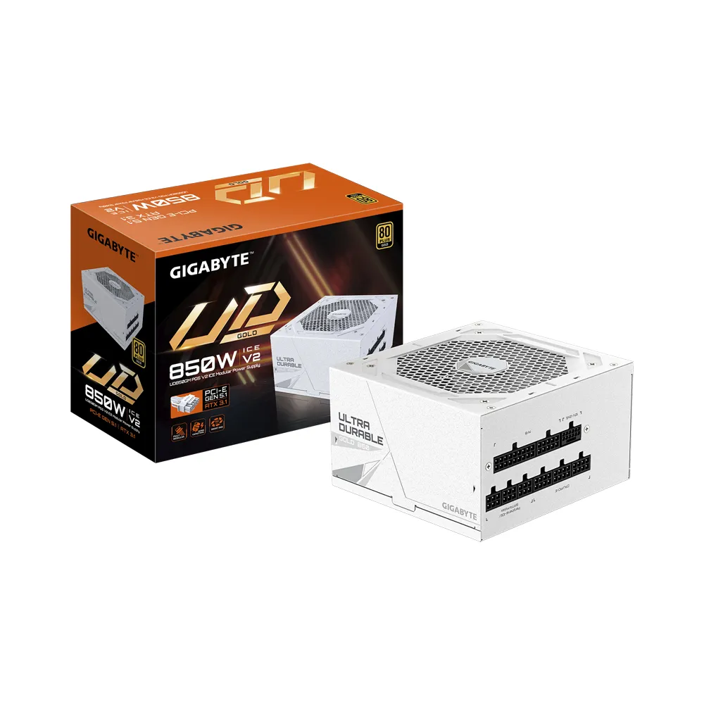 【GIGABYTE 技嘉】UD850GM PG5 ICE金牌電源供應器