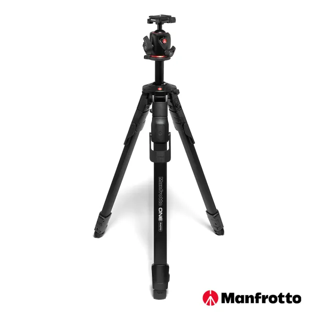 【Manfrotto 曼富圖】ONE 鋁合金三腳架 (搭配 XPRO AS 球型雲台)(公司貨)