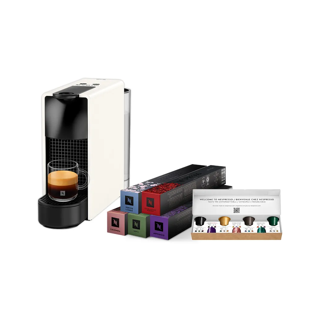 【Nespresso】膠囊咖啡機 Essenza Mini 咖啡機_多色任選 送禮 入厝 全自動咖啡機(訂製咖啡時光50顆組)