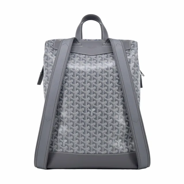 【GOYARD 高雅德】CISALPIN 塗料帆布男士後背包(灰)