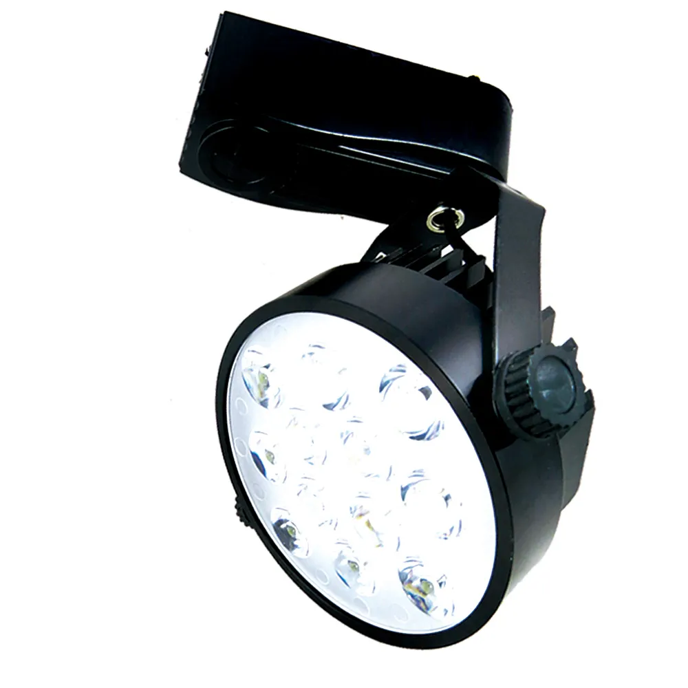 【KISS QUIET】6入組  質感黑-超耐用 白光/黃光 13W LED碗型軌道燈 12晶(LED軌道燈 LED燈泡 小射燈 吸頂燈)
