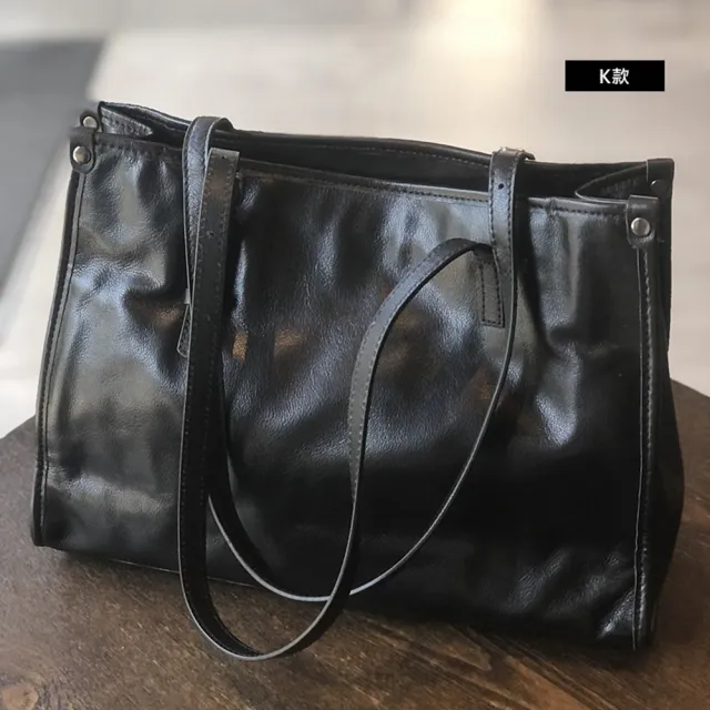 【巴黎精品】現貨+預購 真牛皮托特包手提包大容量側背真皮革肩背包(植鞣牛皮斜背女包包3款t1a1mk4 C)