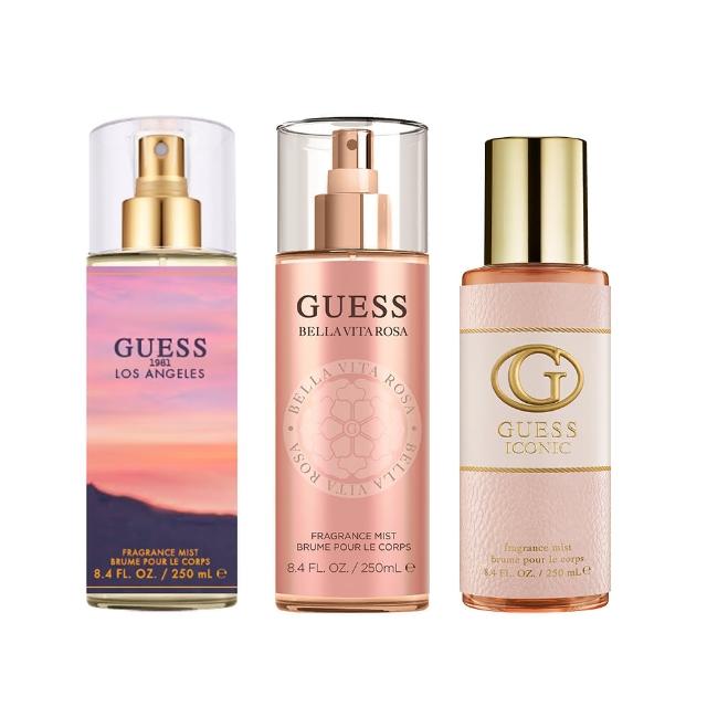 【GUESS】洛杉磯1981/瑰麗風華/鉑金典藏/蔚藍心動/沁綠典藏/鎏金典藏香氛噴霧250ml任選(專櫃公司貨)