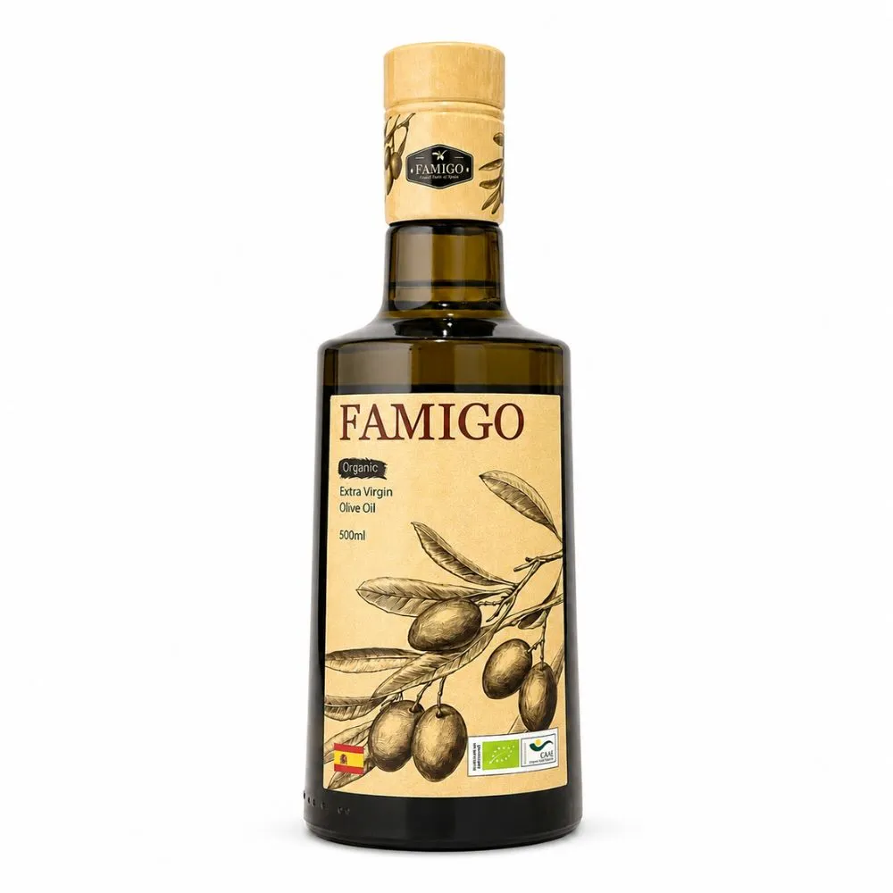 【FAMIGO】法米戈 西班牙原裝 冷壓特級初榨橄欖油 500ml 嚴選款(可生飲/酸度小於0.22%/橄欖選用Picual)