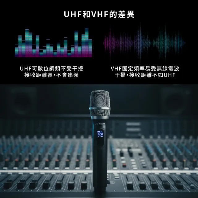 【J-POWER 杰強】震天雷UHF-888無線麥克風組-雙機型(JPOWER 杰強 震天雷 UHF888 無線麥克風 雙機)