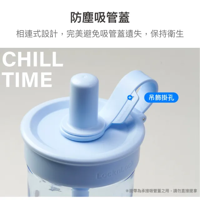 【LocknLock 樂扣樂扣】官方直營 嚼對FUN飲吸管杯 750ml (史努比/Snoopy聯名系列)
