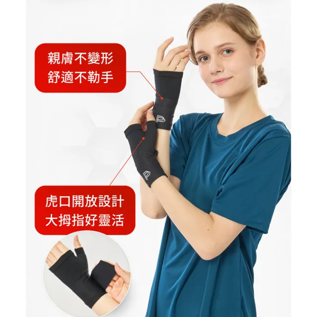 【PP 石墨烯】石墨烯粒線能量修復護腕2入(護手腕 媽媽手 滑鼠手)