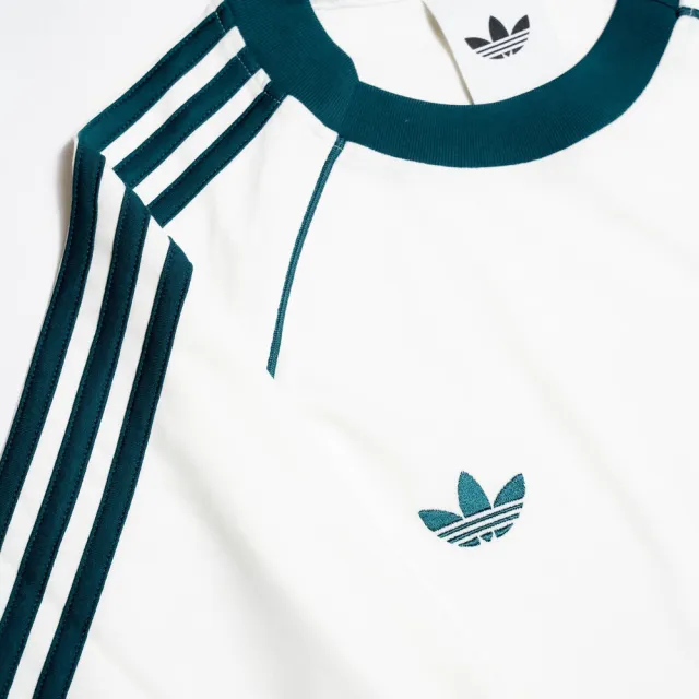 【adidas 愛迪達】Blk Tee 男 T恤 運動上衣 休閒短袖 撞色 復古 舒適 白(KY2196)