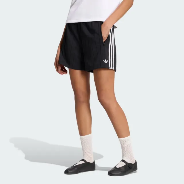 【adidas 愛迪達】Fb Shorts 女 短褲 運動短褲 休閒短褲 經典 黑(KS6788)