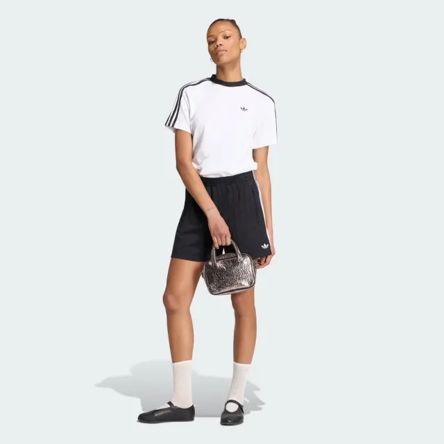 【adidas 愛迪達】Fb Shorts 女 短褲 運動短褲 休閒短褲 經典 黑(KS6788)