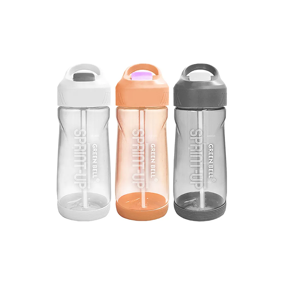 【GREEN BELL 綠貝】Tritan新極速運動水壺500ml2入組(隨行 運動 戶外 露營 防漏 SGS)