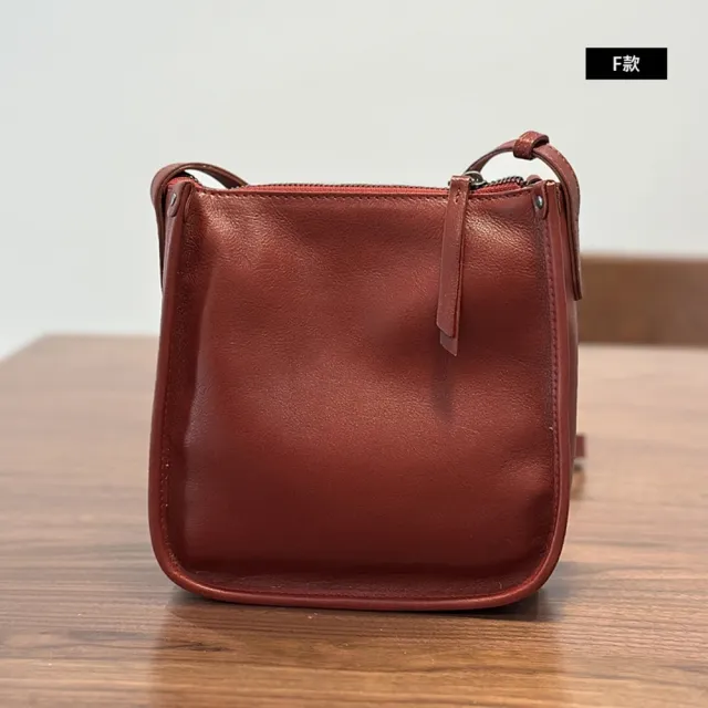 【巴黎精品】現貨+預購 真牛皮水桶包側背真皮革肩背包(外出通勤韓版斜背女包包3款t1a1mk11 B)
