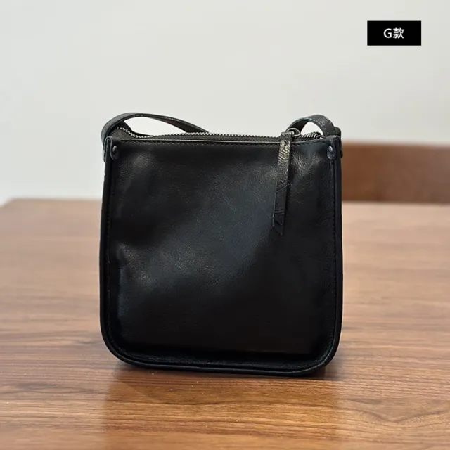 【巴黎精品】現貨+預購 真牛皮水桶包側背真皮革肩背包(外出通勤韓版斜背女包包3款t1a1mk11 B)