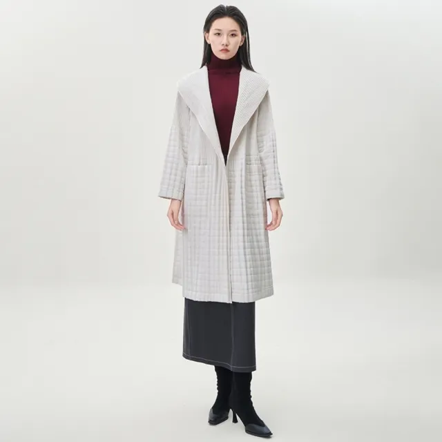 【巴黎精品】現貨+預購 三宅風外套高級皺褶衣壓褶外套彈力大尺碼女裝-秋冬大碼風衣女外套3款a1nr6A