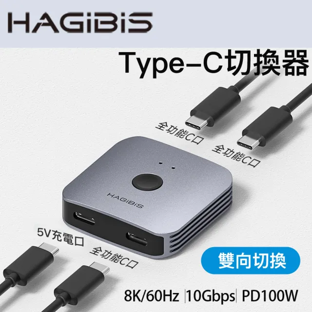 HAGiBiS鋁合金Type-C共享切☆器(雙向)QHQ01