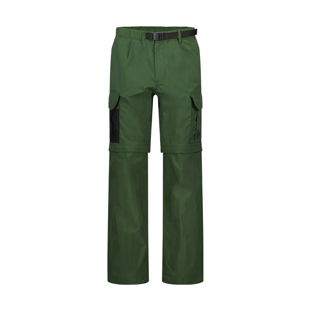 【Mammut 長毛象官方直營】Hiking Cargo 2in1 Pants AF 日系經典兩截式工作長褲 綠樹林 男款 #1022-02260