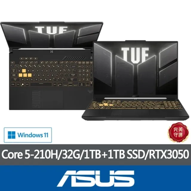 【ASUS 華碩】特仕版 16吋電競筆電(FX607VJB-0053A210H/Core 5-210H/16G+16G/1TB+1TB SSD/RTX3050/Win11)