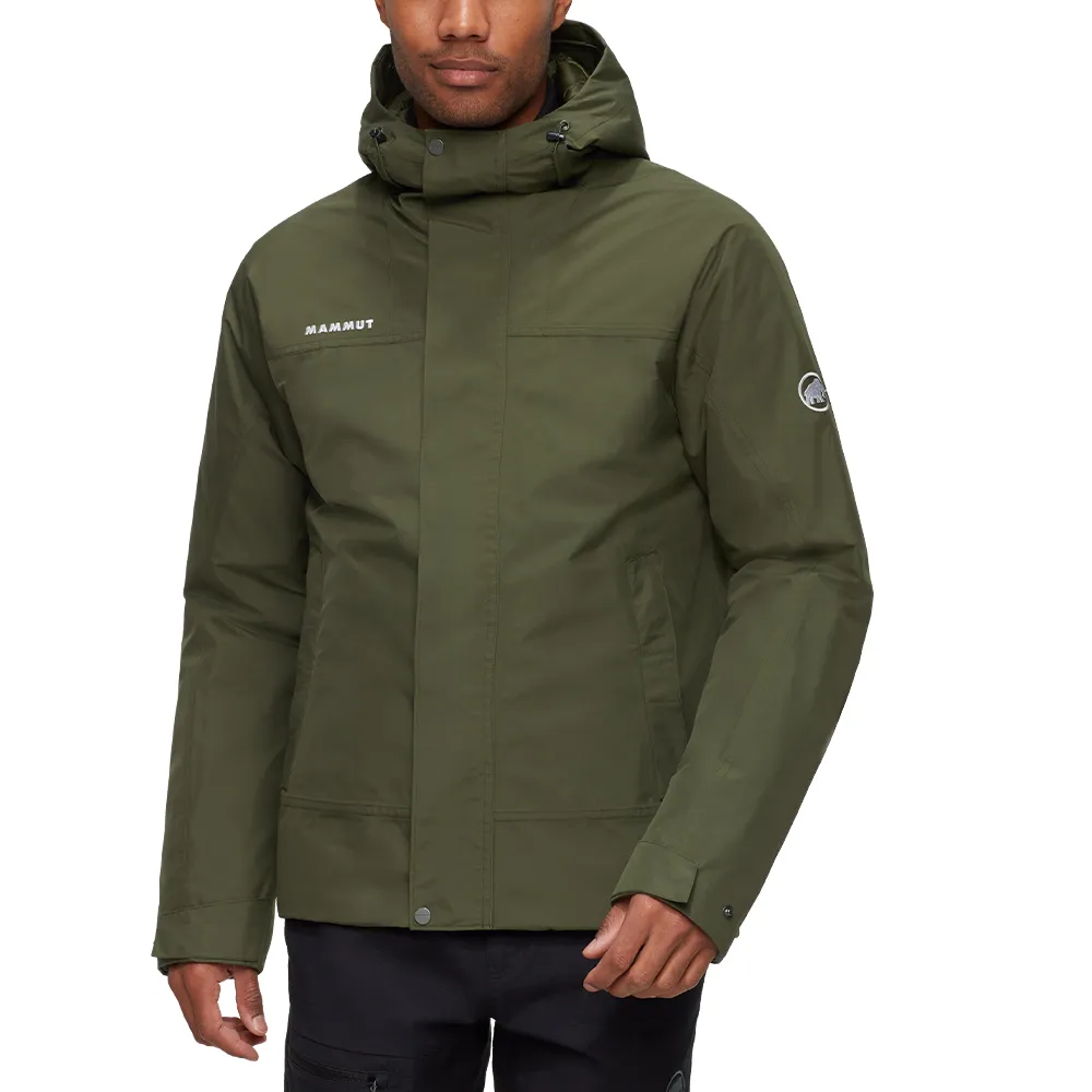 【Mammut 長毛象】Treeline HS Thermo Hooded AF GTX防水羽絨保暖連帽外套 深沼澤綠 男款 #1010-32220