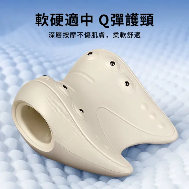 【YIGNW】磁石頸椎牽引枕 居家按摩舒壓墊 肩頸按摩器 頸椎牽引器 富貴包護頸枕頭 天鵝頸矯正睡眠頭枕