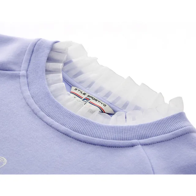 【FILA】女長袖圓領T恤-淺紫 5TEA-5452-PL