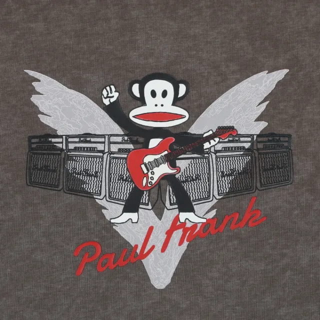 【Paul Frank 大嘴猴】官方直營 Vivian徐若瑄聯名款〜別人的 寬版個性T恤 水洗灰色