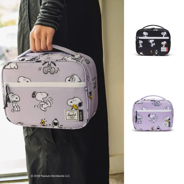 【Herschel】雙11 官方直營 Peanuts® Snoopy 史努比聯名系列-Pop Quiz 5L保溫保冷手提便當袋 (兩色任選)