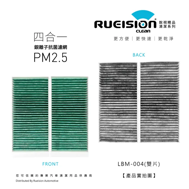 【RUEISION 銳視雨刷】MINI ONE F55 F56 銀離子抗菌 冷氣濾網 PM2.5（2014-）｜雙片