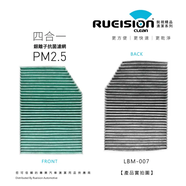 【RUEISION 銳視雨刷】TOYOTA SUPRA 銀離子抗菌 冷氣濾網 PM2.5(2019-)|多邊形
