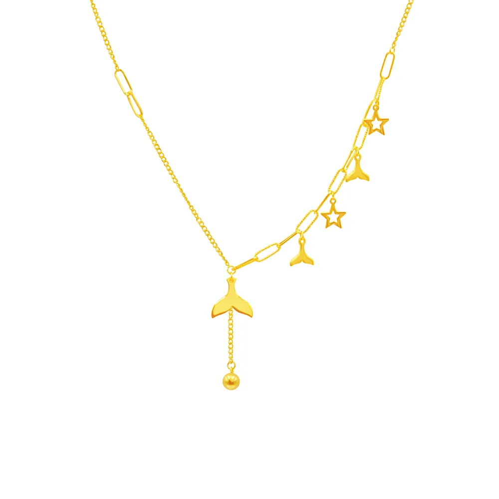 【今生金飾】5G星辰魚尾套鍊(黃金項鍊)