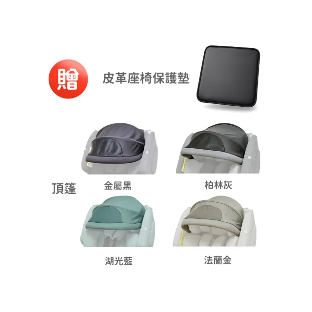 【Safety Baby 適德寶】德國 0-12歲全齡雙模式(ISO/安全帶)360旋轉汽座 - 多款可選