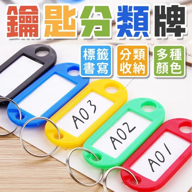 【同闆購物】彩色鑰匙扣 塑膠鑰匙牌 可標記鑰匙吊牌 行李吊牌 鑰匙圈 分類牌 鑰匙吊牌 鎖匙分類牌 鑰匙牌