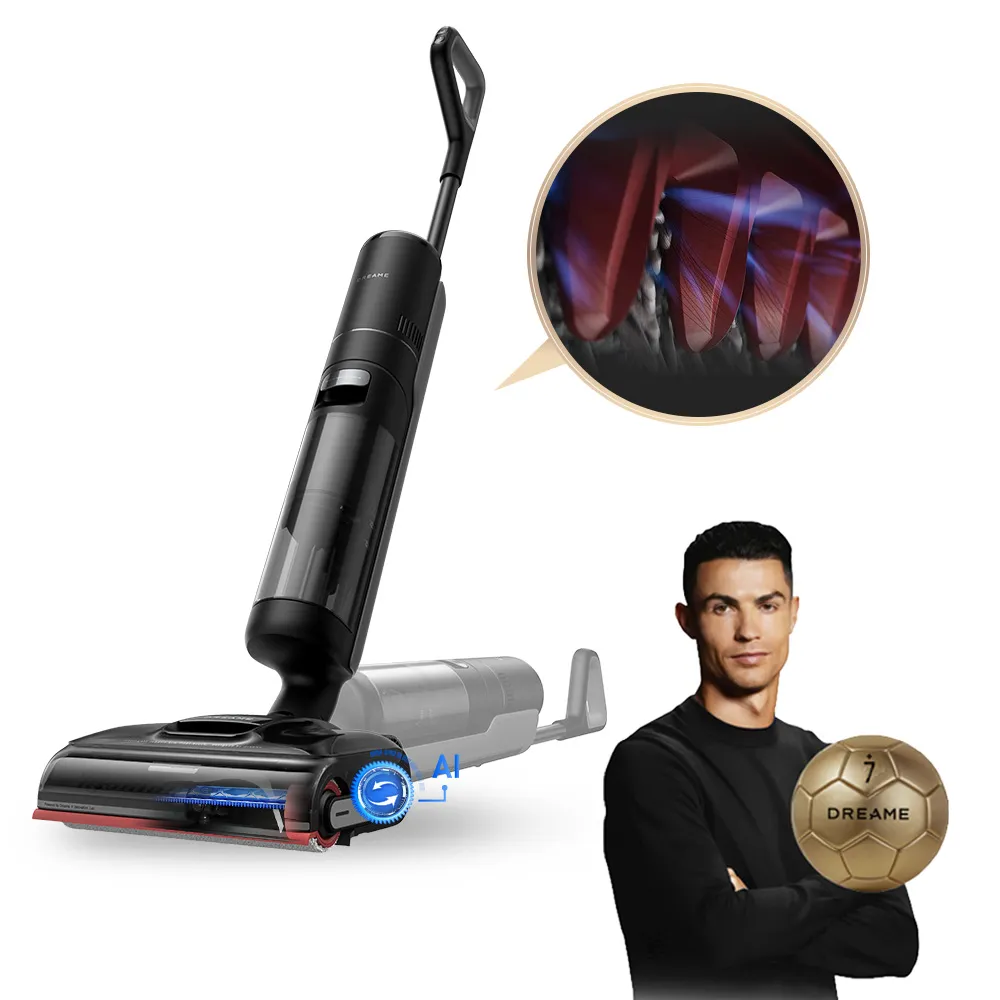 【Dreame 追覓科技】爆款推薦！H15 Pro AI機械臂零纏除菌洗地機(首創機械臂／100°C浸泡洗／21000Pa吸力)