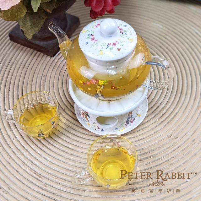 【PETER RABBIT 比得兔】超值兩件組-手提式雙層便當盒+大開口保溫提袋(開學必備/野餐/外帶)