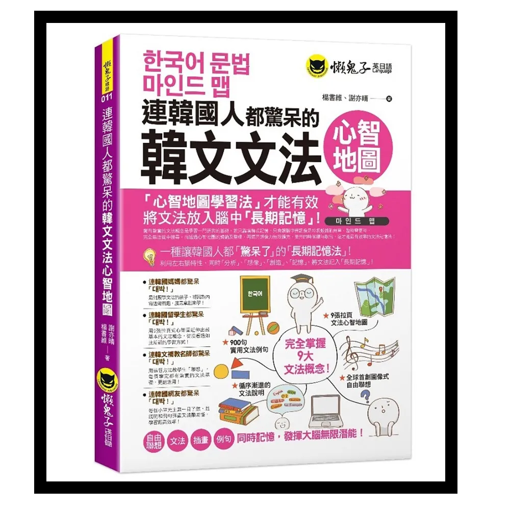 連韓國人都驚呆的韓文文法心智地圖（附9張文法心智地圖拉頁）