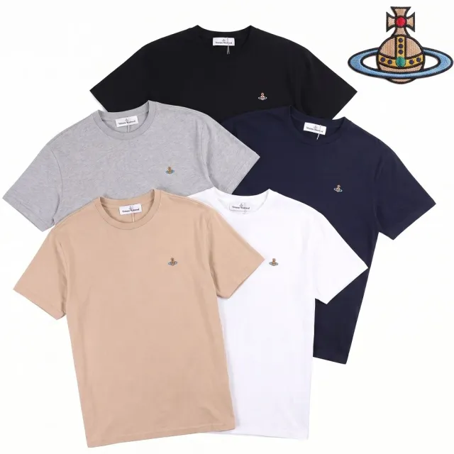 【Vivienne Westwood】Classic 男女可穿 刺繡星球標誌純棉短袖T恤 TEE(多色可選)