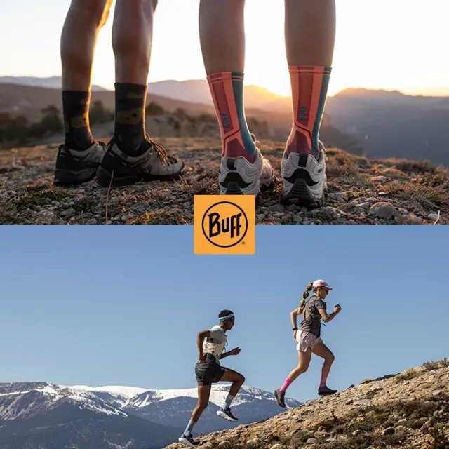 【BUFF】Dryflx 中筒跑襪 - 多色可選 (自行車/車襪/戶外/登山/健行/快乾透氣/高效運動)