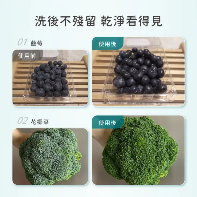 【淨毒五郎】獨家特談廚房四件組(蔬果1瓶1補+碗盤1瓶1補)
