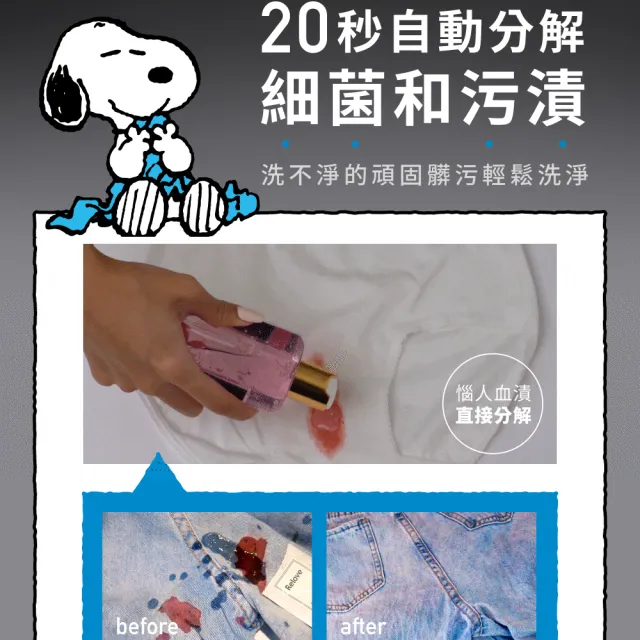 moPro會員專屬【Relove】SNOOPY史努比聯名手洗精220mlx3入禮盒(禮盒內含吊飾盲盒1入四款隨機)