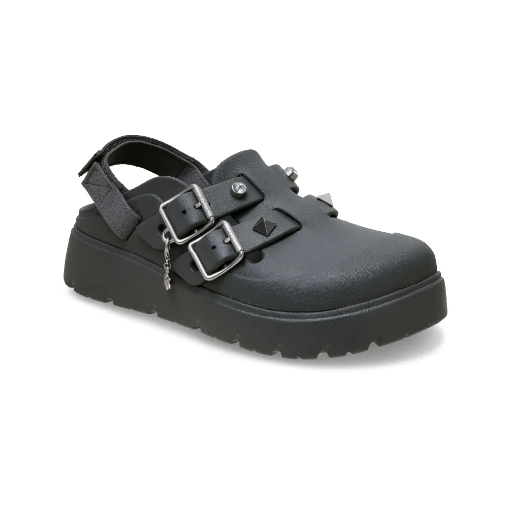 【Crocs】女鞋 Loaferette 龐克星光熠熠克駱格 碳色(214212-0YK)