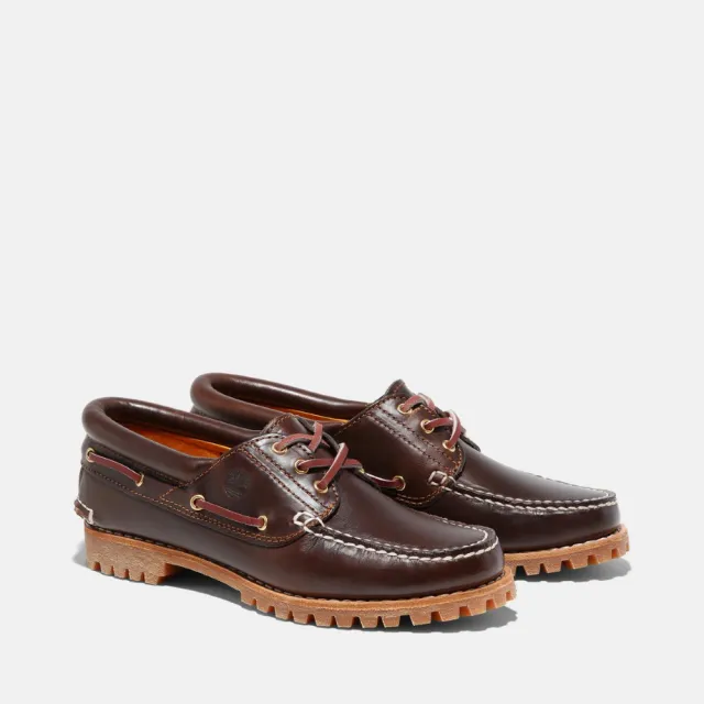【Timberland】女款棕色經典三孔帆船鞋(51304214)