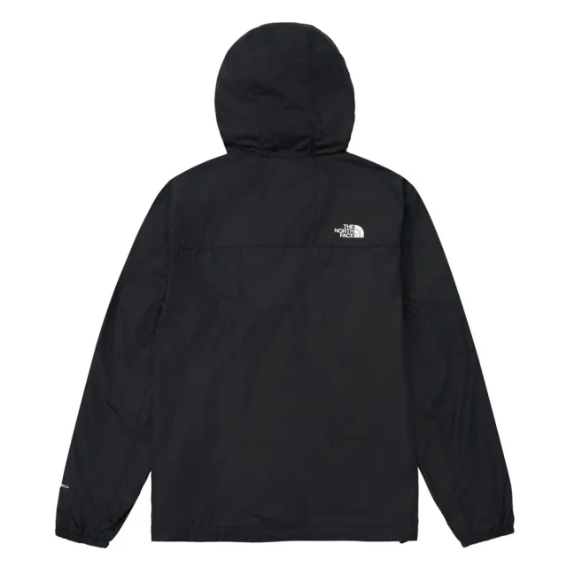 【The North Face】北面男款黑色DWR防潑水防曬連帽外套｜8DGDJK3 抗UV