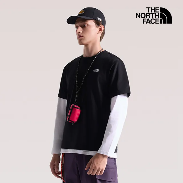 【The North Face】北面男女款紅色迷你隨身小包｜8DJN682