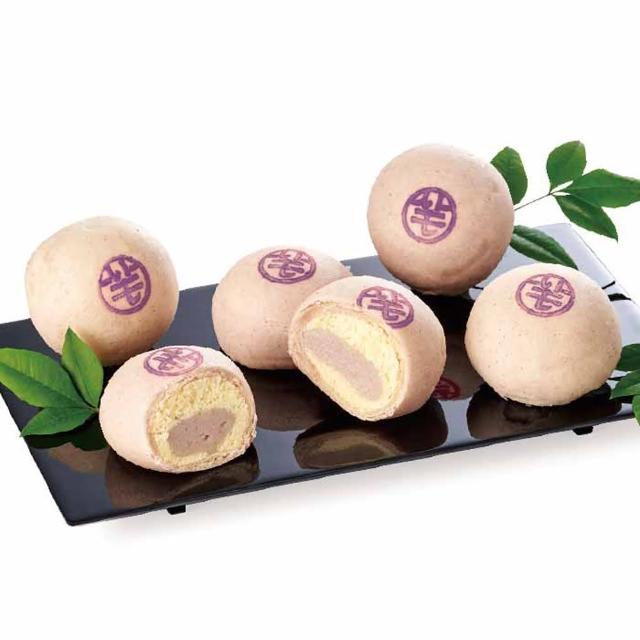 【清原芋圓】芋奶豆沙酥(6入禮盒)_中秋 送禮禮盒