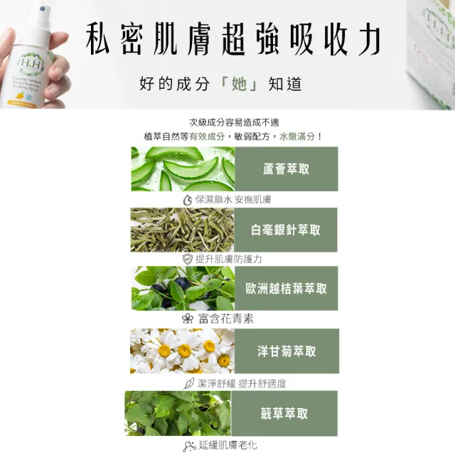 【HH 草本新淨界】私密潔淨舒緩噴霧50ml(私密保養 私密噴霧 私密香水)