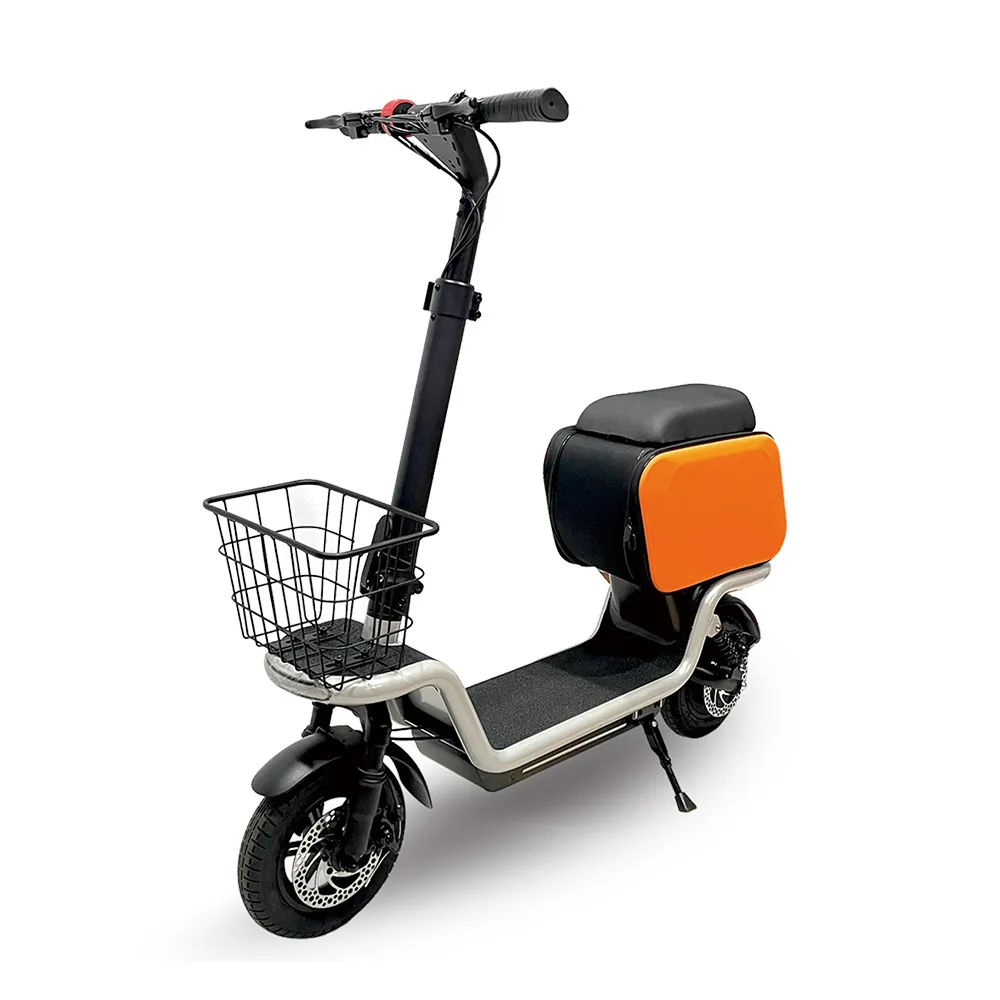 【CARSCAM】S20一體式摺疊電動滑板車 贈前置物籃 可坐式行李箱